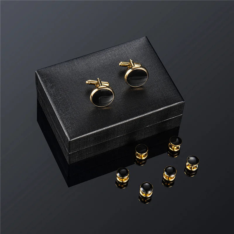 UJOY Men's Cufflinks Studs Set For Tuxedo