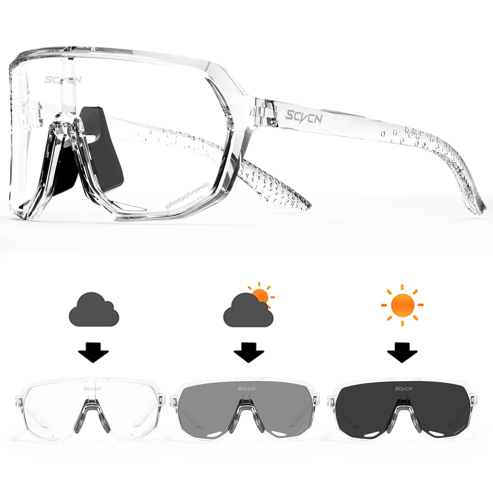 Men's Photochromic UV400 Cycling & Driving Sunglasses