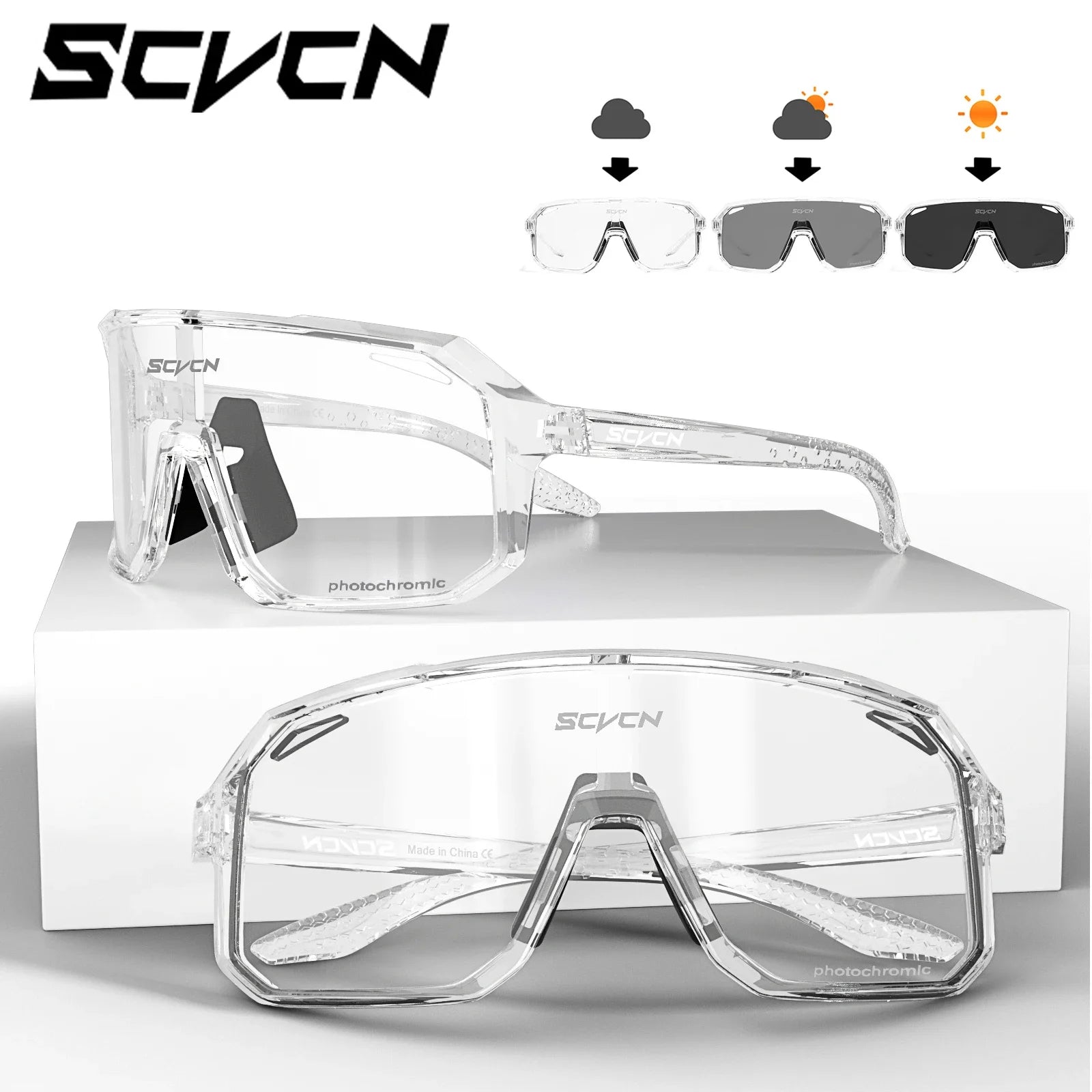 Men's Photochromic UV400 Cycling & Driving Sunglasses