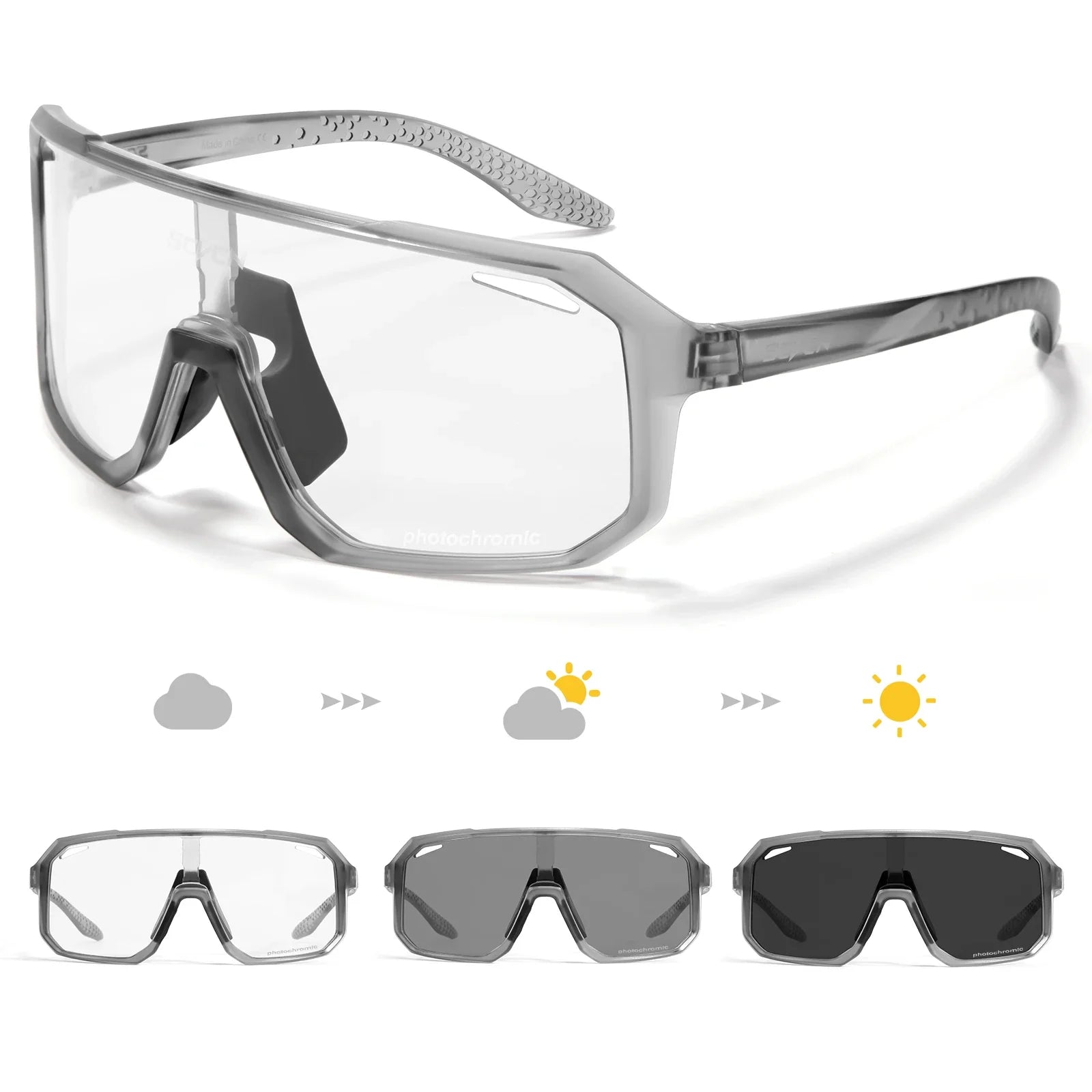 Men's Photochromic UV400 Cycling & Driving Sunglasses